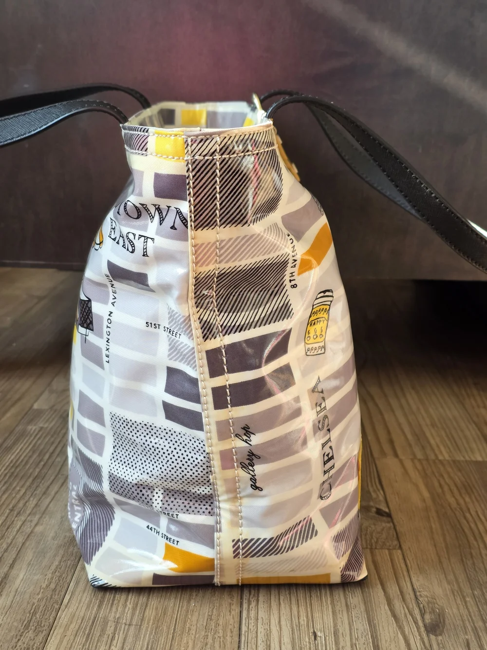 kate spade New York NYC Taxi Street Map Tote Tote
